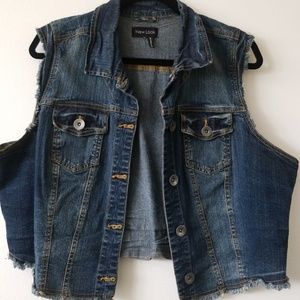Denim Crop Vest